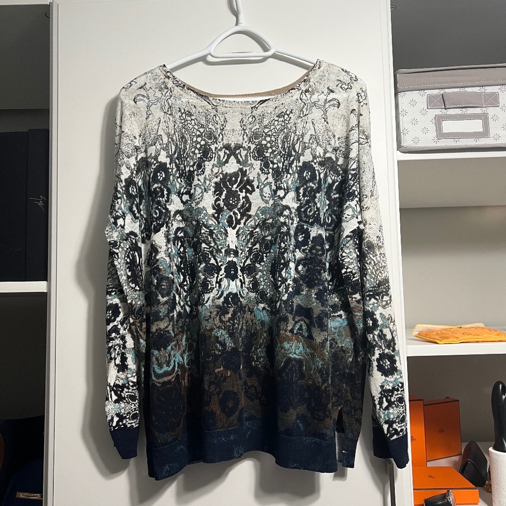 Nic+Zoe, Size L, 59% Linen, 39% Viscose, 2% Nylon